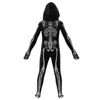 Scary Zombie Costume Cosplay Skeleton Skull Costume Suit Halloween Costume for Kids Adult Carnival Party Dress Up
