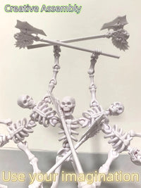  Skeleton Figure Action Skeleton Figurines With Multiple Accessories Realistic Movable Joints Model Statue For Christmas