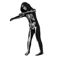 Scary Zombie Costume Cosplay Skeleton Skull Costume Suit Halloween Costume for Kids Adult Carnival Party Dress Up